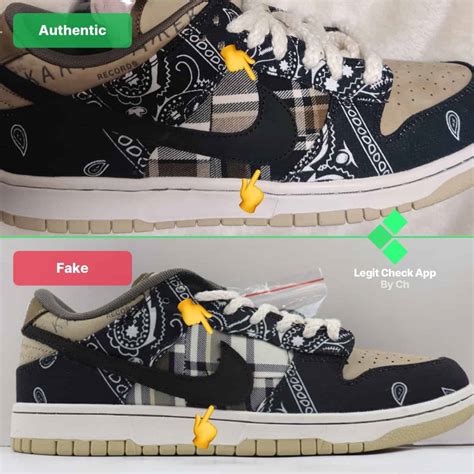 travis scott nike sb real vs fake|travis scott dunks counterfeit.